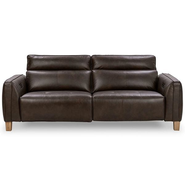 Sofa tapicerowana o harmonijnych proporcjach z harmonijnym wykonczeniem w odcieniu czerni