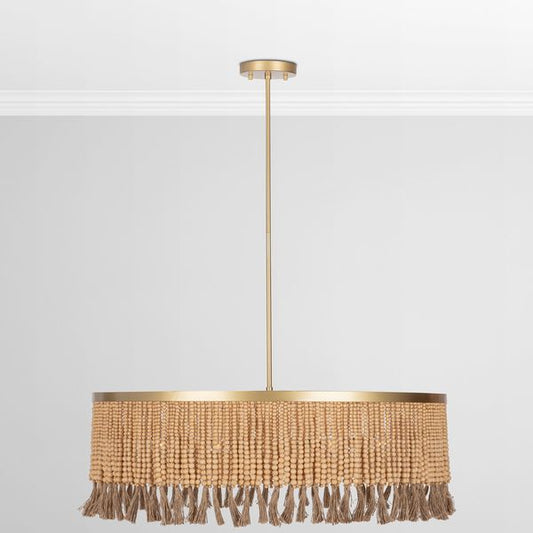 Lampa wiszaca o zaokraglonej formie z oszczednym detalem w odcieniu bieli