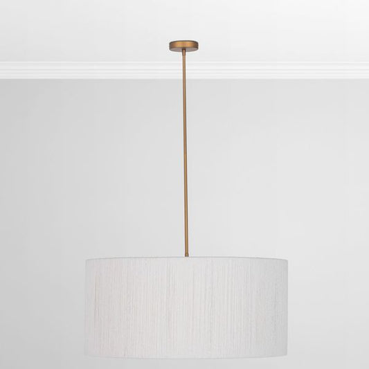 Lampa wiszaca o nowoczesnym konturze z eleganckim profilem w odcieniu bieli